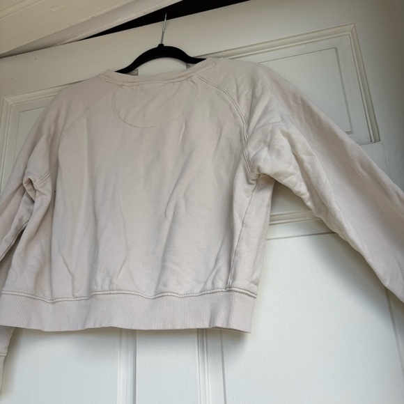 Women's Cream Crew Neck Sweater off white - Picture 9 of 9